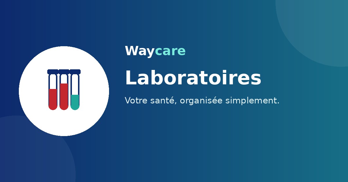Waycare — Annuaire des laboratoires d'analyses partenaires